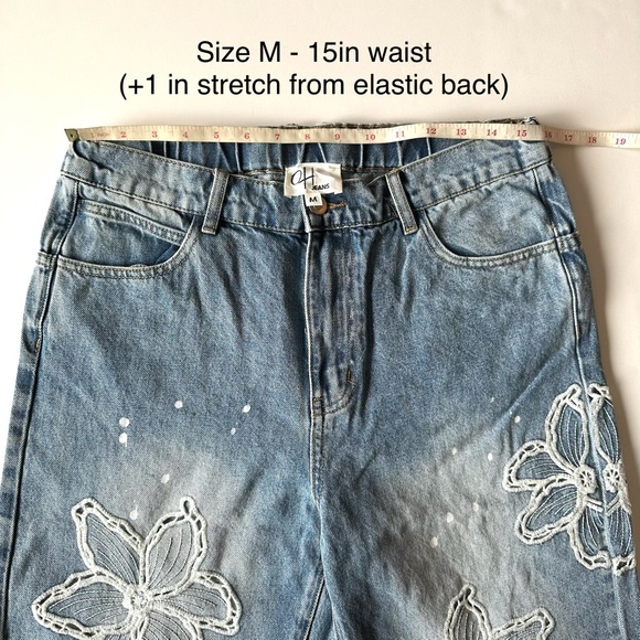 Oli & Hali Floral Embroidered Straight Jeans - Picture 6 of 9